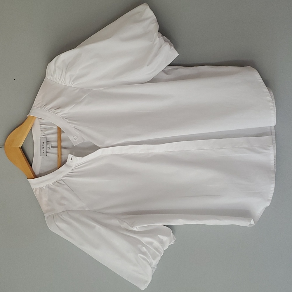 Evereve White Button Down Shirt